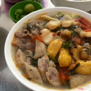 bún ốc riêu cua giò chả