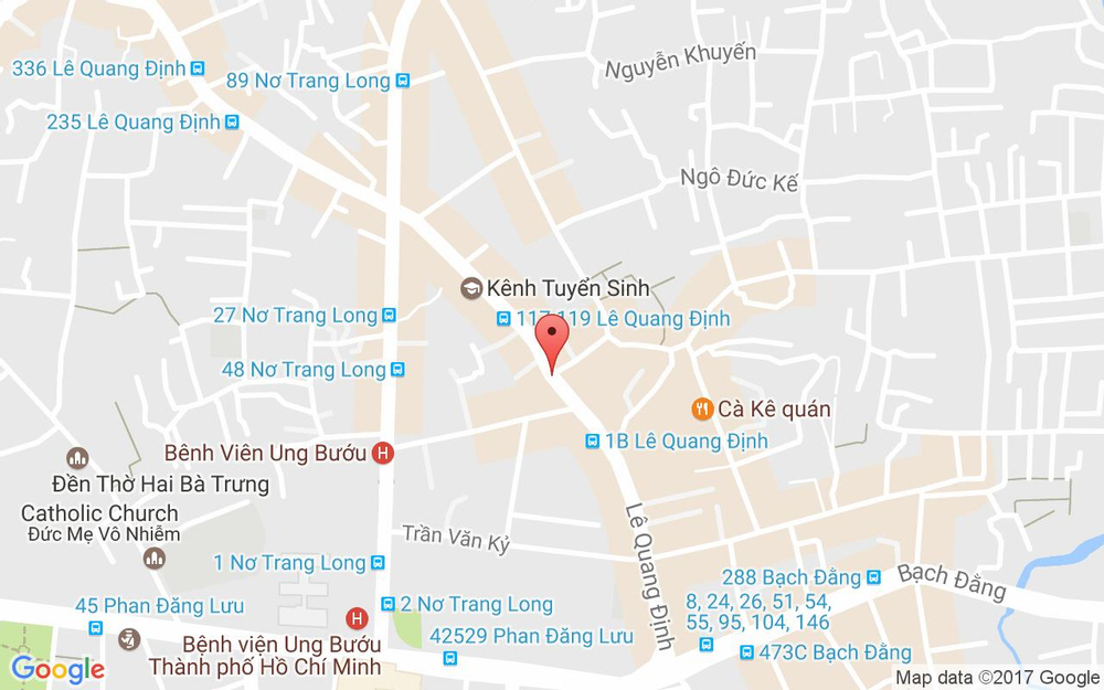 Vị trí bản đồ 97B Lê Quang Định, P. 14 Quận Bình Thạnh TP. HCM