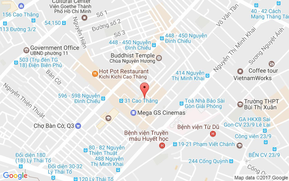 Vị trí bản đồ 246/8 Võ Văn Tần, P.5 Quận 3 TP. HCM