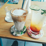 Cafe cốt dừa + juicy soda