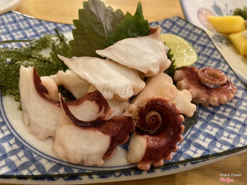 bạch tuột sashimi
