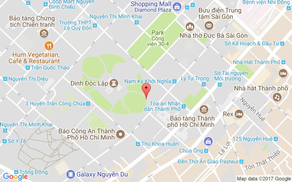 Vị trí bản đồ Lầu 12 - Central Palace Hotel, 39 Nguyễn Trung Trực Quận 1 TP. HCM