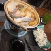 Lẩu kim chi cá hồi + udon.