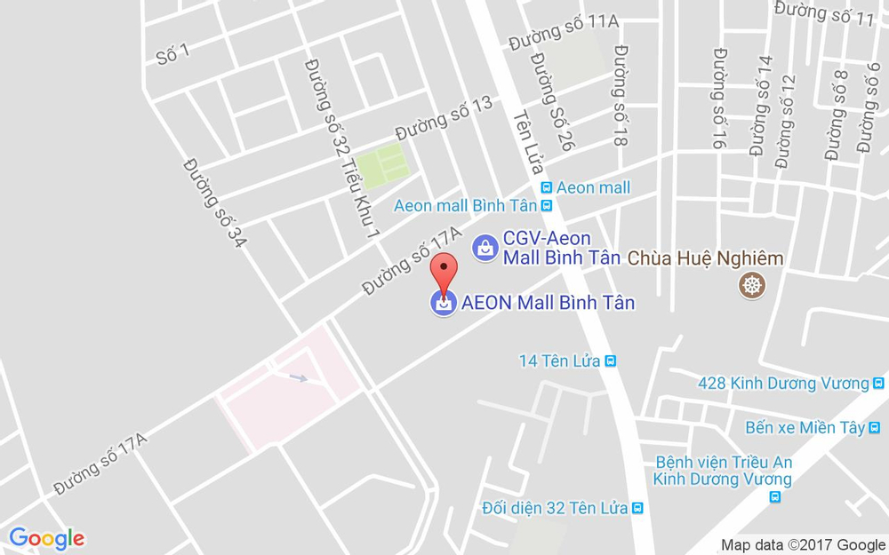 Vị trí bản đồ Dream Games - AEON Mall Bình Tân ở TP. HCM