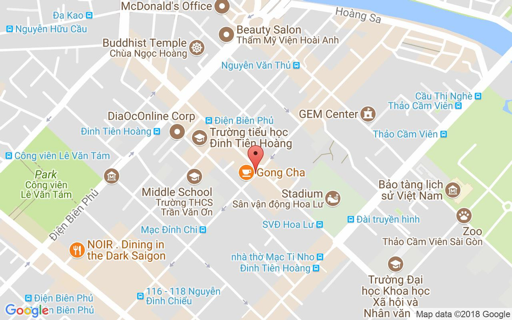 Vị trí bản đồ 27B Nguyễn Đình Chiểu, P. Đa Kao Quận 1 TP. HCM