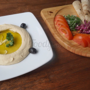 This is another vegan meal loved by every one:  Hummus with Black Olives, Salad & Homemade Bread, only VND 50k 