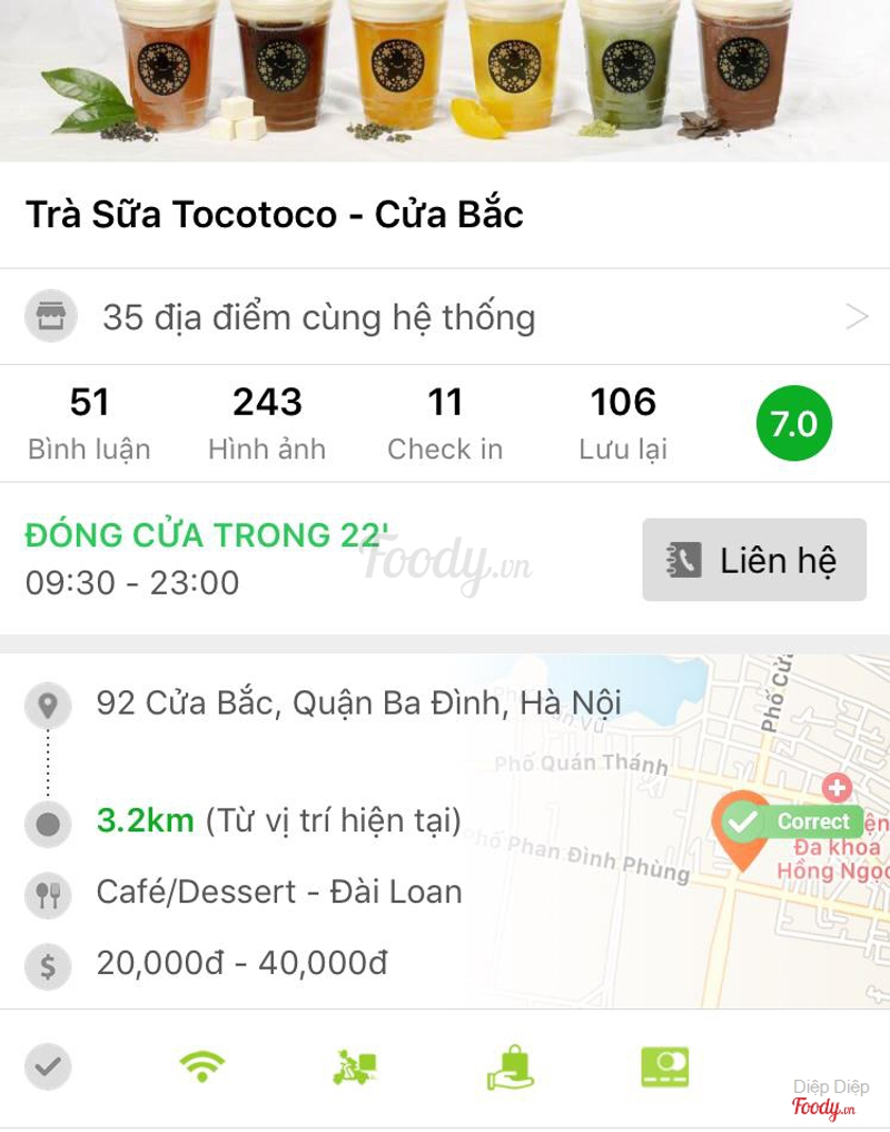 Trà Sữa Tocotoco - Cửa Bắc Ở Quận Ba Đình, Hà Nội | Foody.Vn