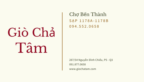 Tâm - Giò Chả - Phan Chu Trinh