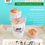 Combo Trà sữa Bánh Cupcake Mặn (limited edition)