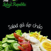 Salad gà áp chảo (ăn kèm sốt dứa mù tạt)