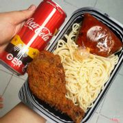 Combo Spaghetti And Fried Chicken