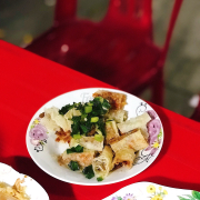 Bánh tráng chiên thịt băm