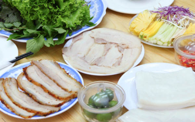 Hồng Anh Cuốn - Bánh Tráng Thịt Heo