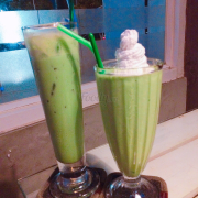 Matcha milkshake+ yoghourt