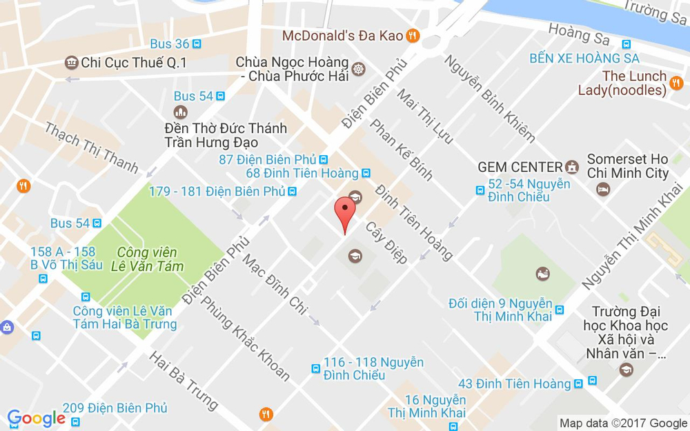 Vị trí bản đồ 2 Trần Doãn Khanh Quận 1 TP. HCM