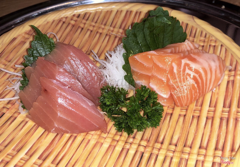 Sashimi cá ngừ & cá hồi