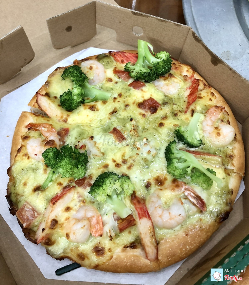 Pizza hải sản pesto xanh (size M)