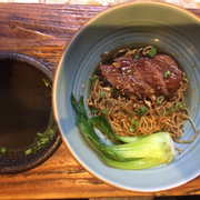Dried noodle with honey bbq pork( must try)