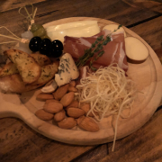 Cold meats and cheeses platter