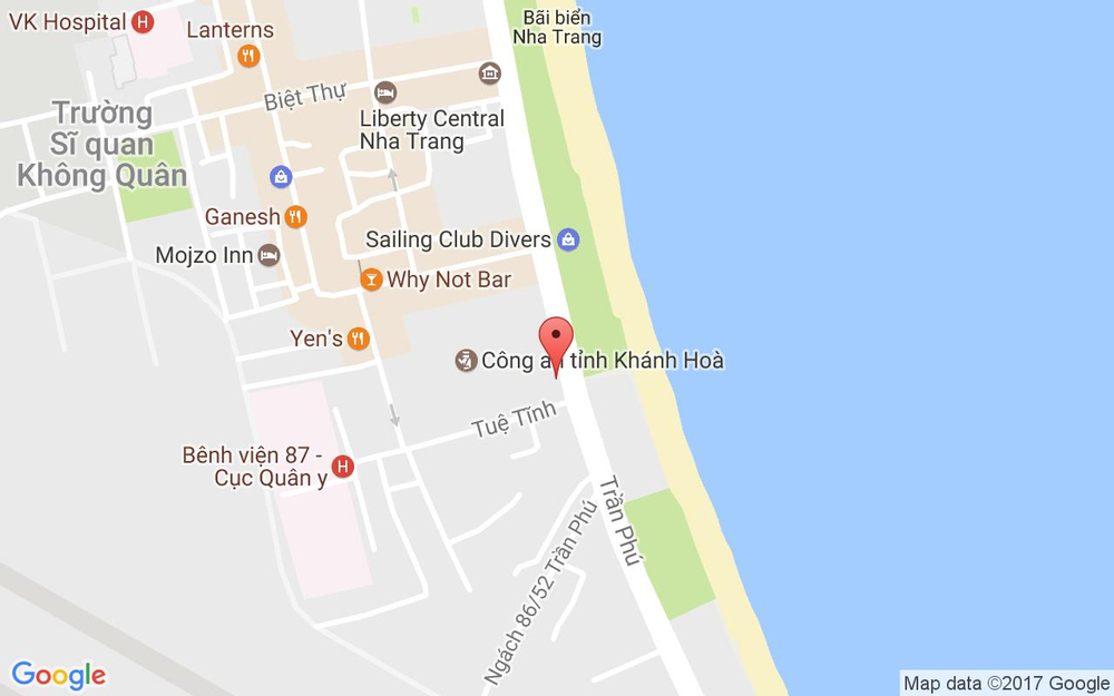 Vị trí bản đồ Ngọc Khánh Hotel ở Khánh Hoà