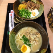 Mì Udon Tonkotsu và 1 mì Udon Bò & Trứng
