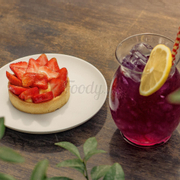 Strawberry and Butterfly pea