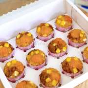 Bông lan trứng muối cup cake 