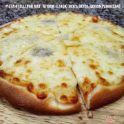Pizza 4 loại pho mát. M:100k L:140k