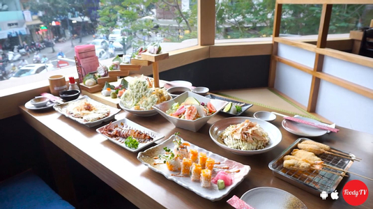 Nhà hàng Nhật sang trọng, menu phong phú