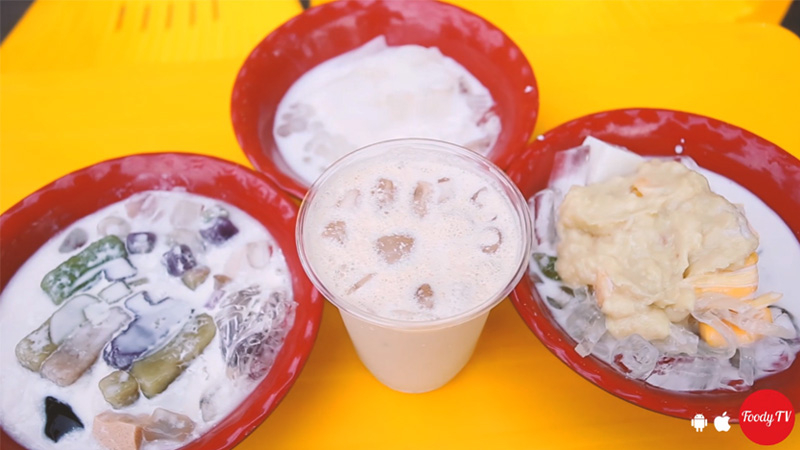 TÍU TÍT rủ nhau đi ăn chè dừa non LẠ MIỆNG phố Quang Trung